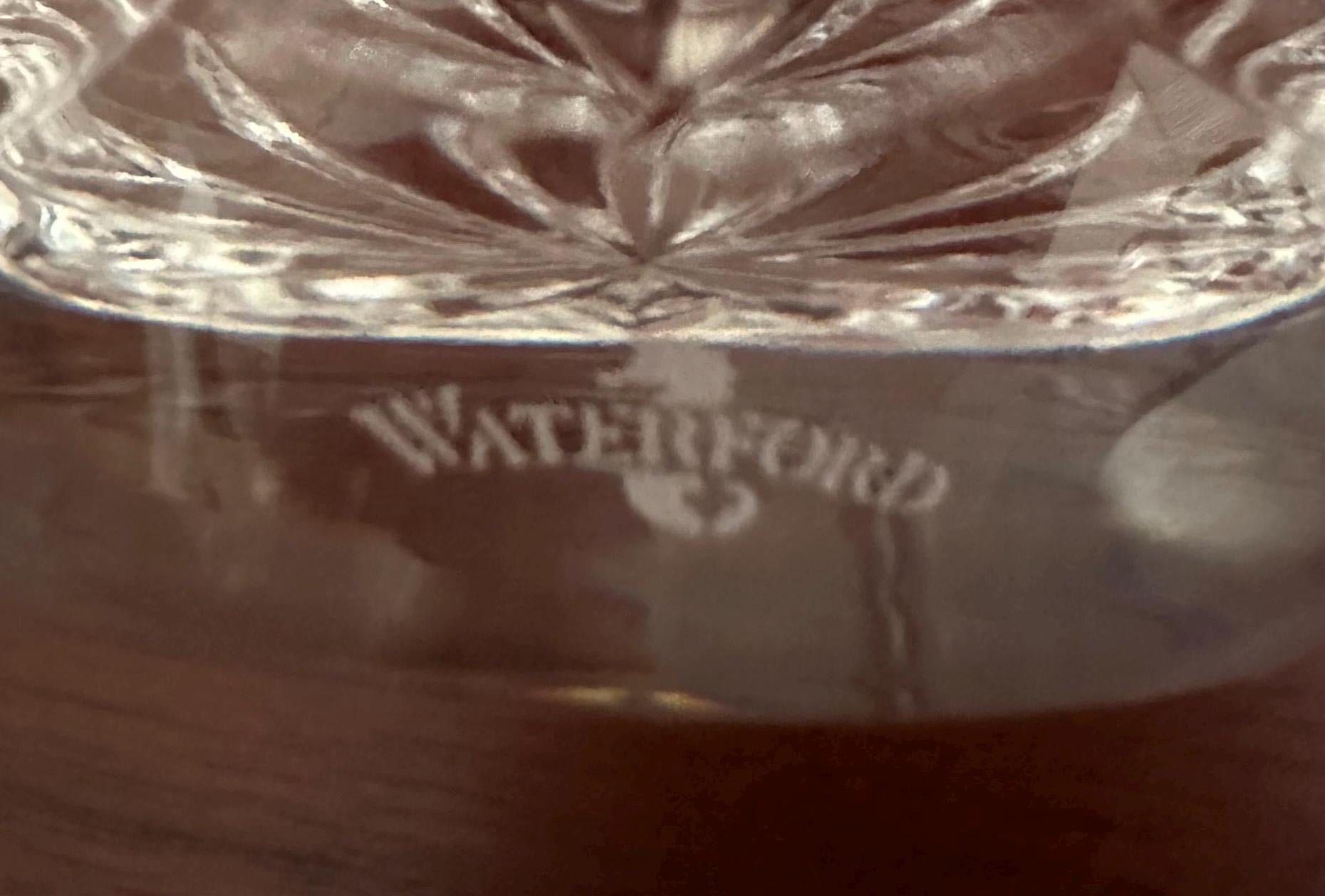 Rare Waterford Crystal Lismore Honey Pot