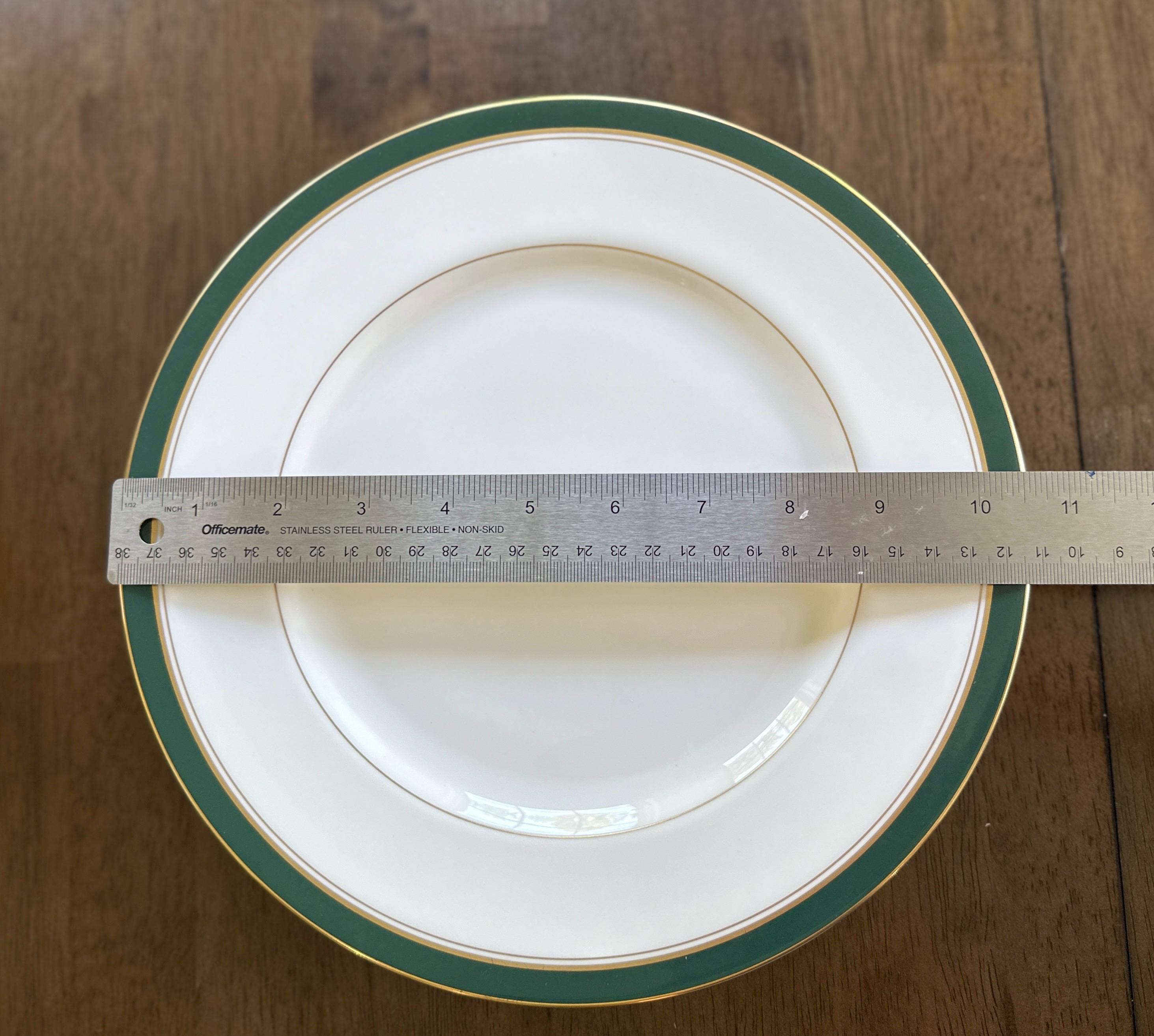 3 Royal Worcester Howard Leather Green Dinner Plates