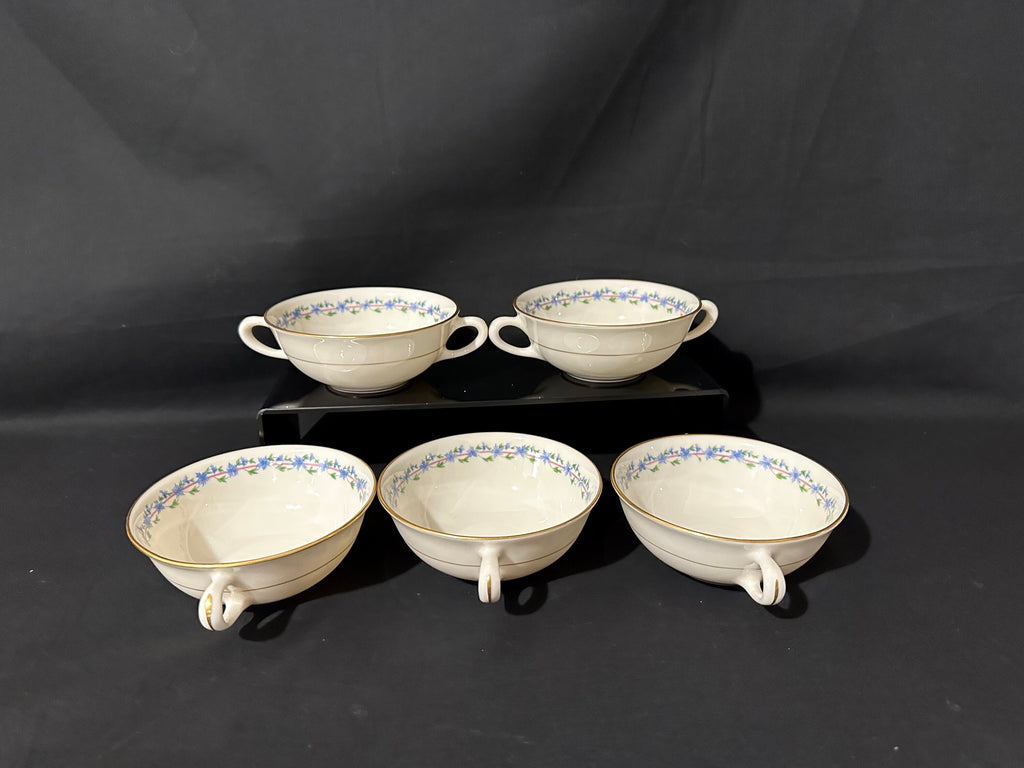 5 Lenox Caprice Cream Soup Bowls