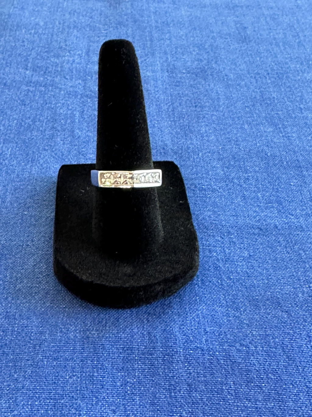 Vintage Sterling Silver and Cubic Zirconia Ring