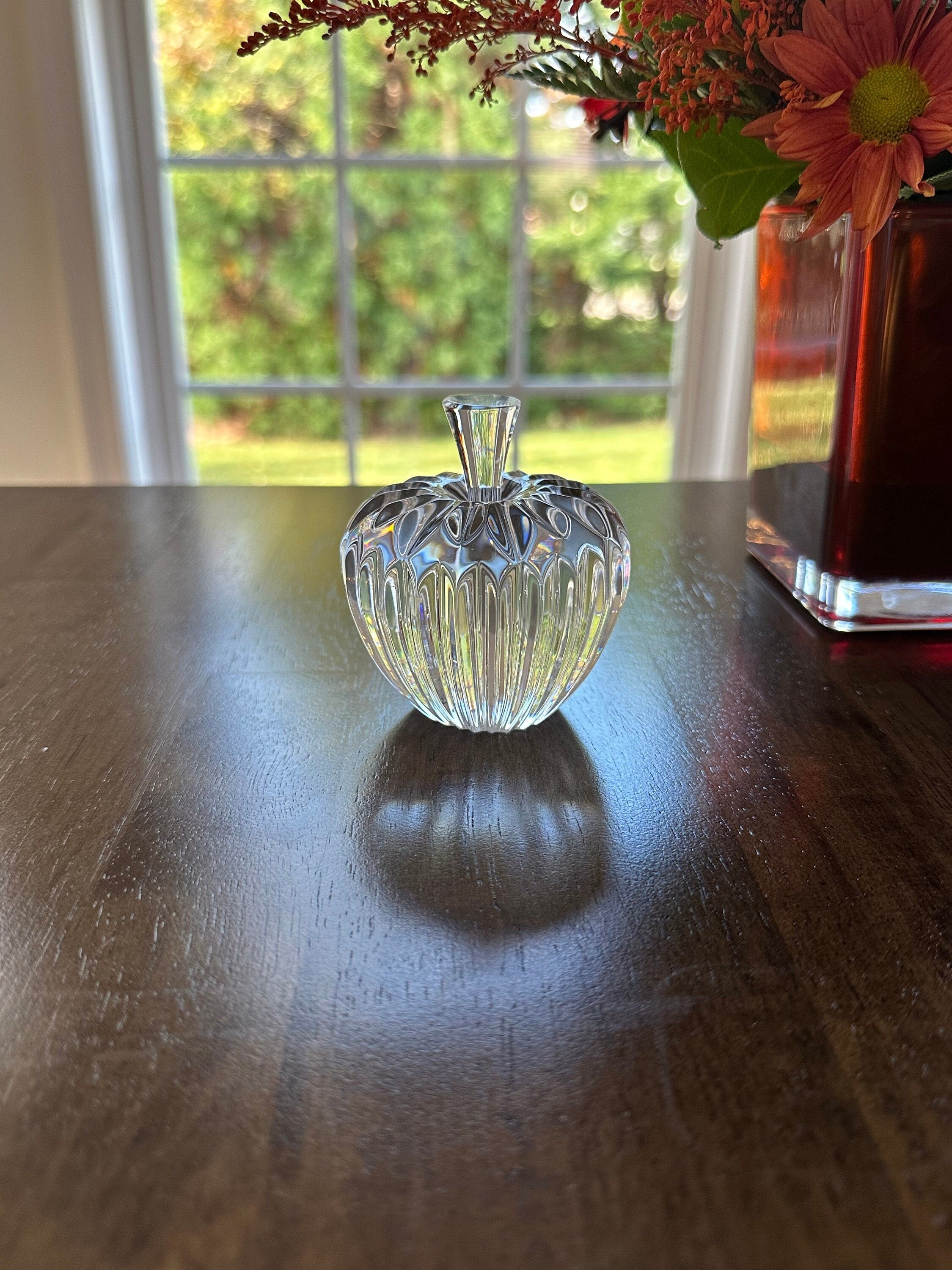 Waterford Crystal Apple Paperweight