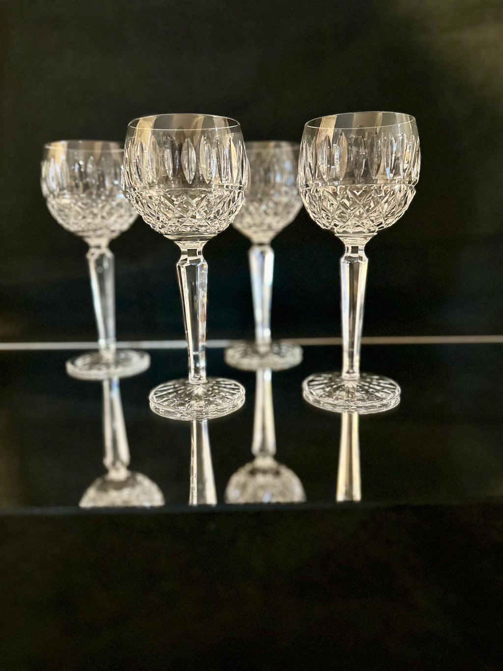 4 Waterford Maeve Hock Wine Glasses