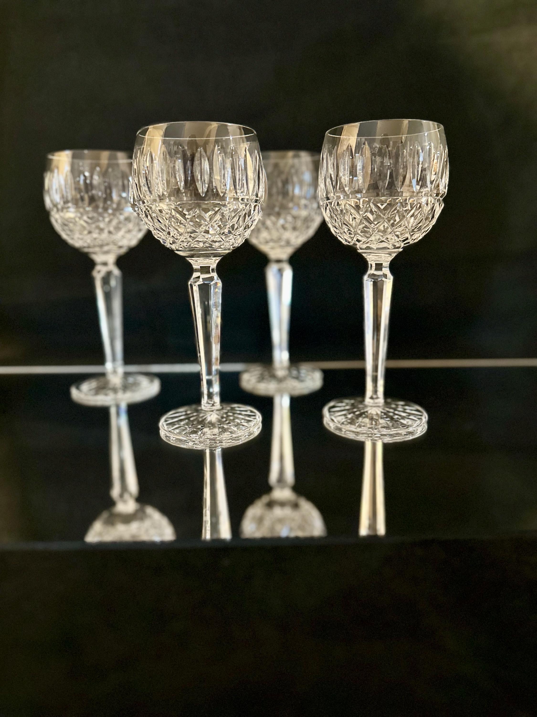 4 Waterford Maeve Hock Wine Glasses