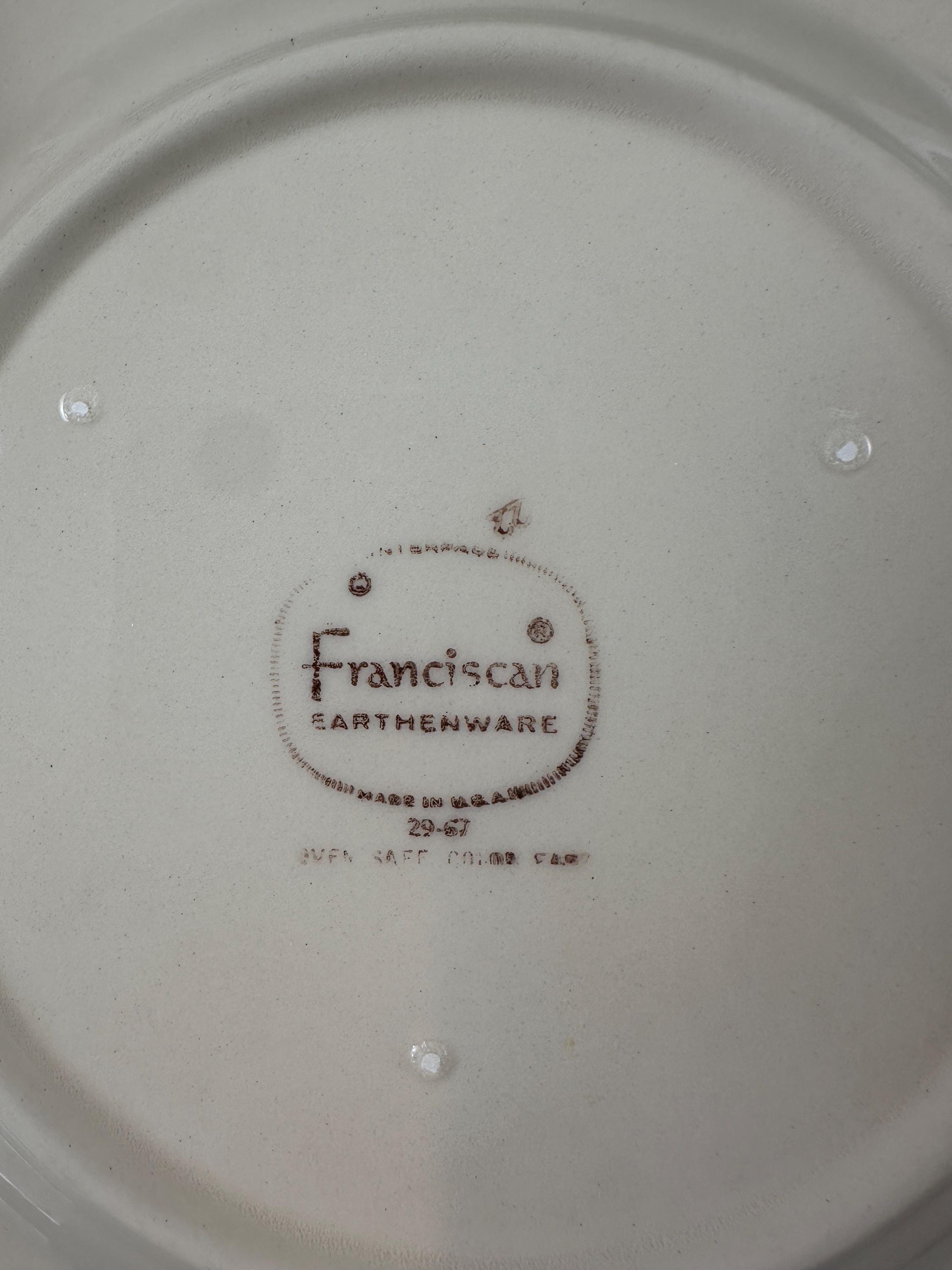 8 Franciscan Apple Salad Plates USA