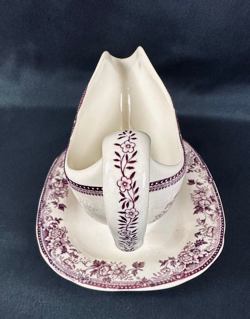 Tonquin Transferware Gravy Boat by Royal Staffordshire