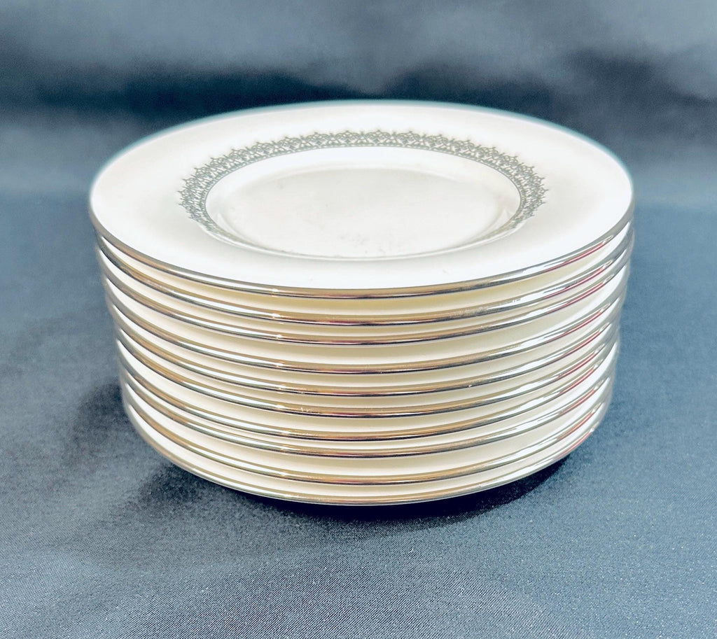 10 Lenox Lace Couture Saucers