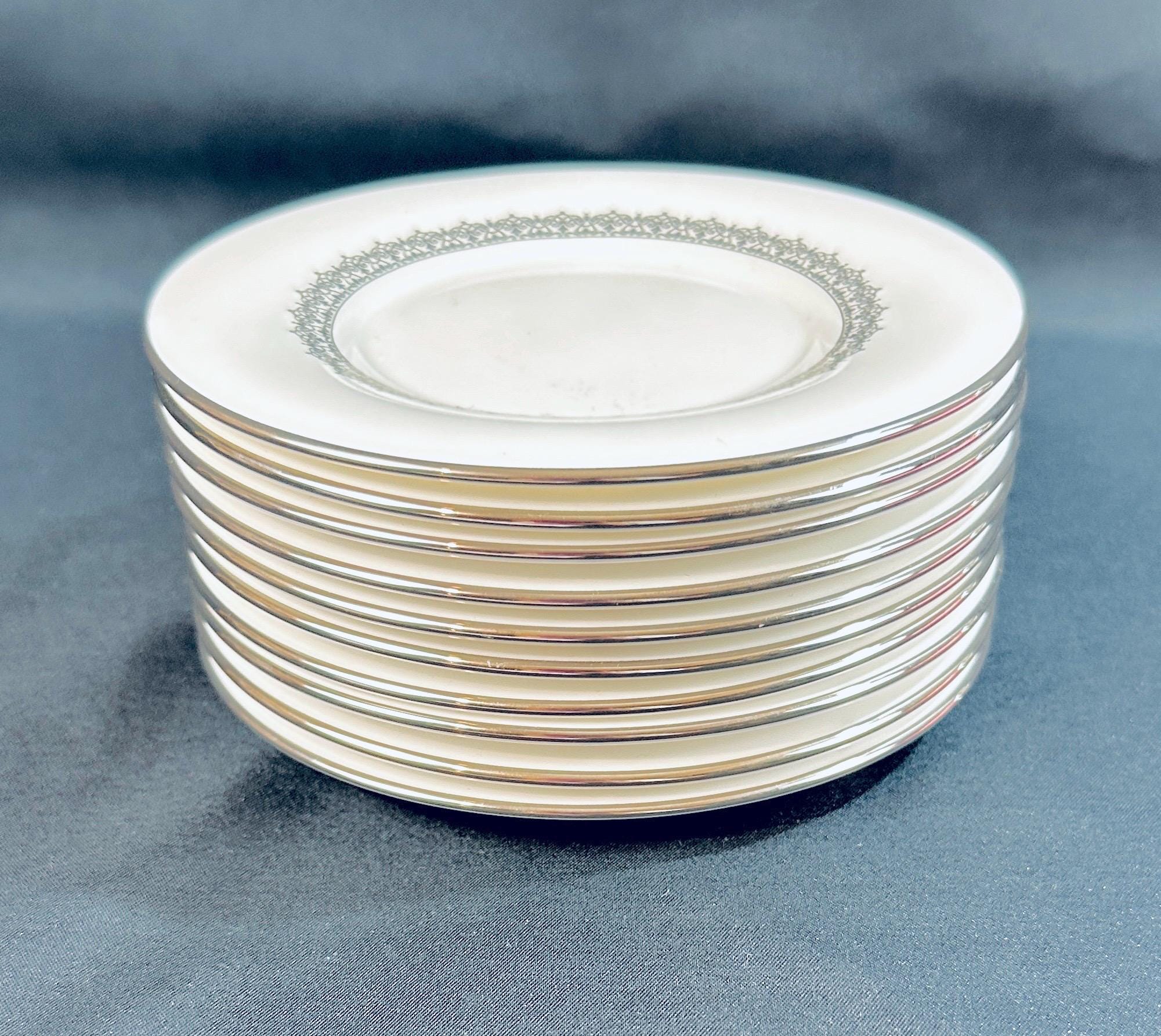 10 Lenox Lace Couture Saucers