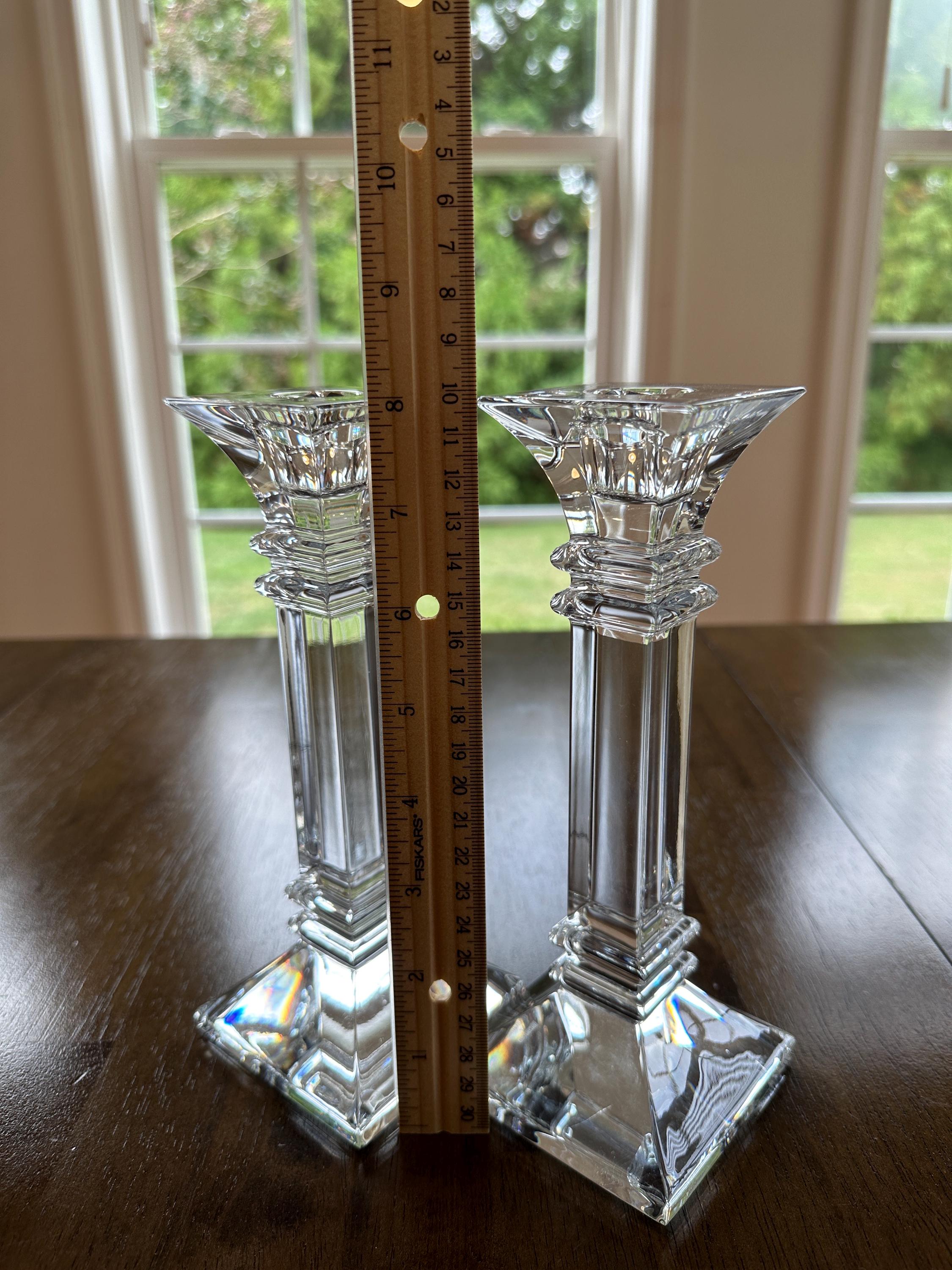 Waterford Treviso Tall Crystal Candlesticks