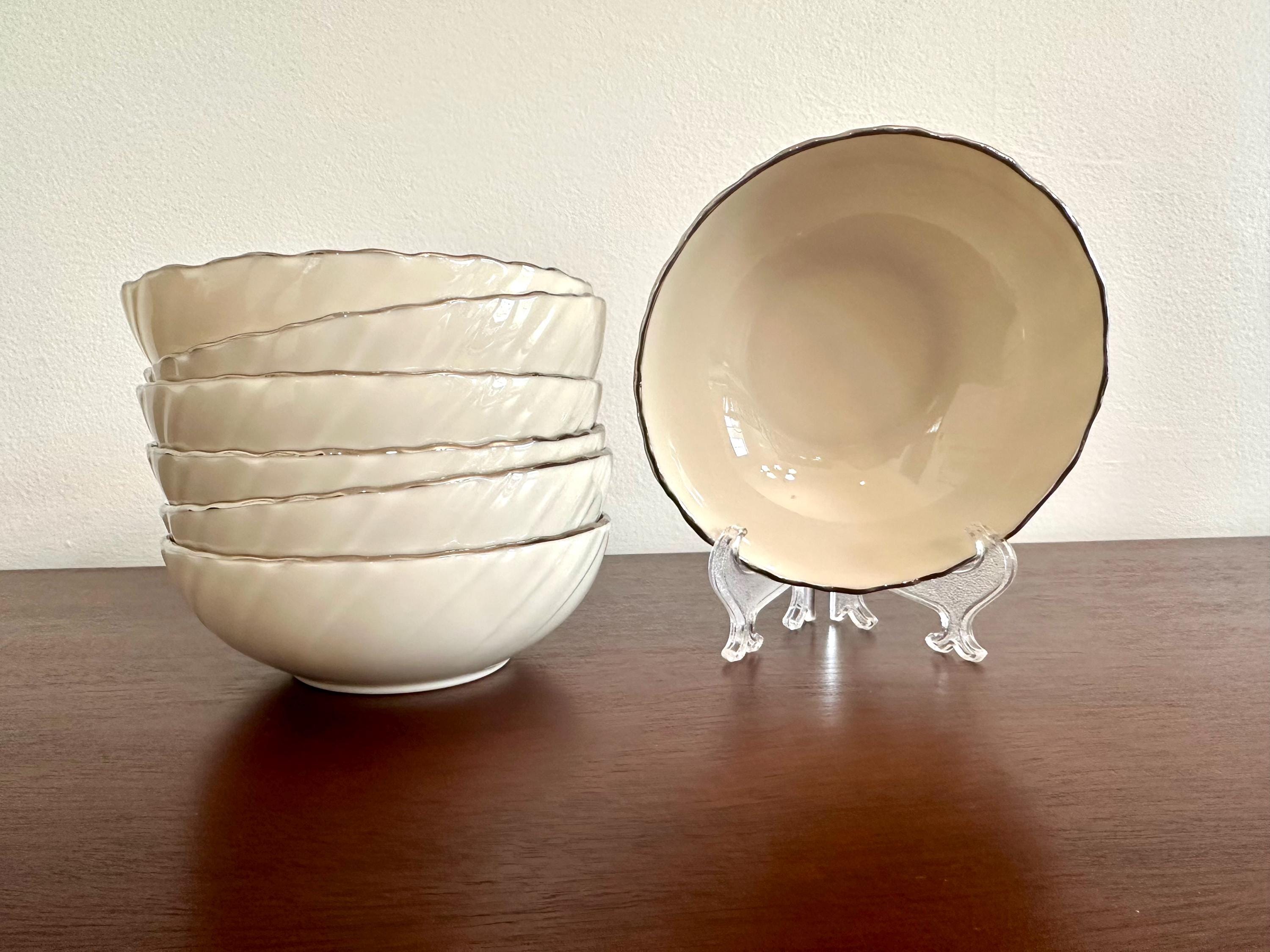 7 Lenox Weatherly Coupe Cereal Bowls