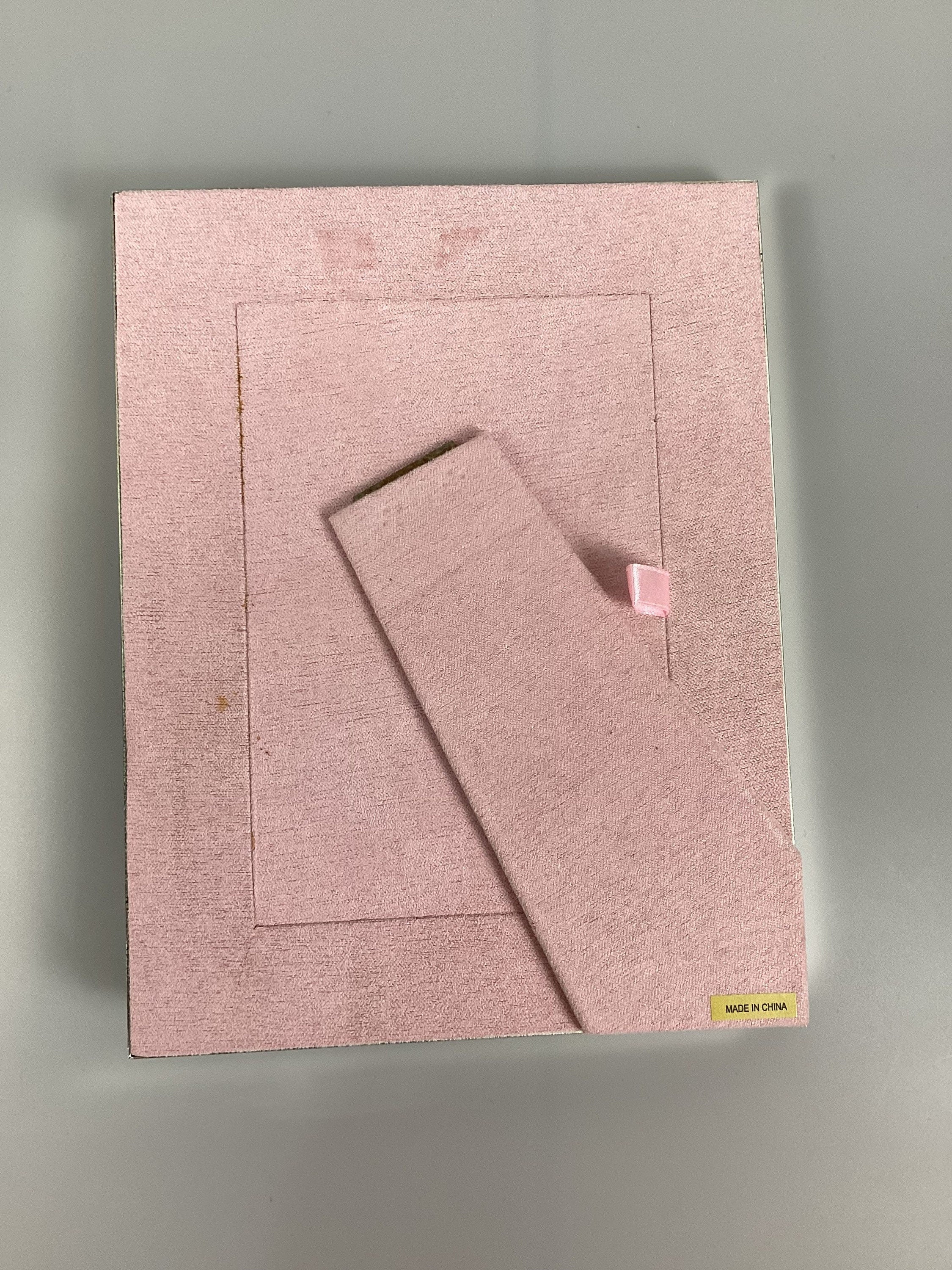 Reed and Barton Gingham Bunny Baby Picture Frame