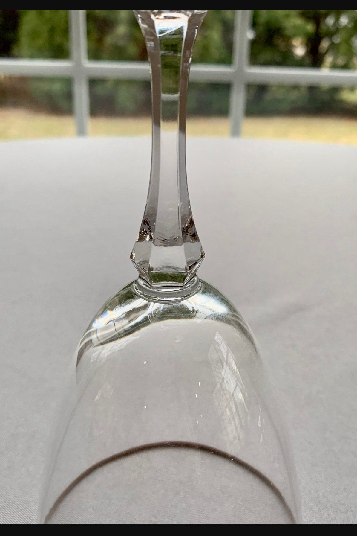 4 Lenox Mansfield Crystal Water Glasses