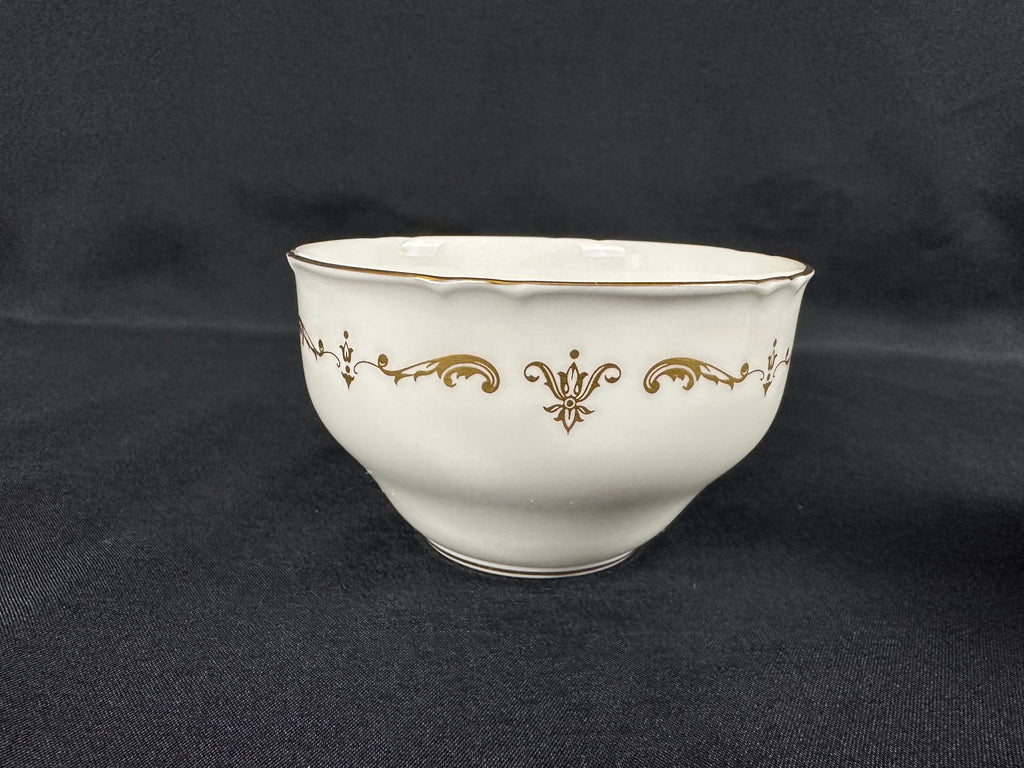 Royal Worcester Gold Chantilly Creamer and  Sugar Bowl