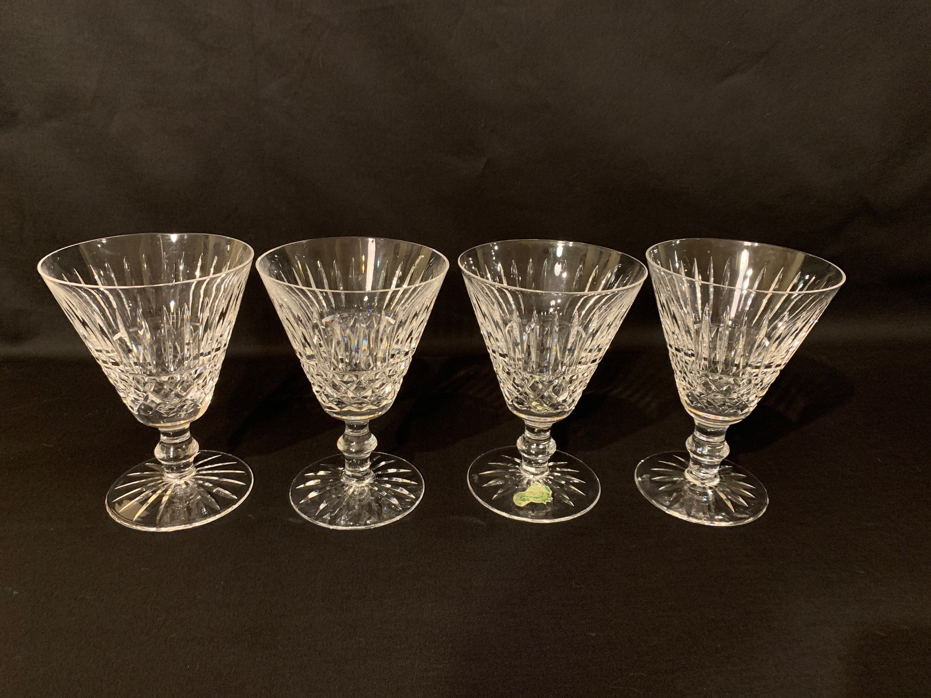 4 Waterford Crystal Tramore Water Goblets