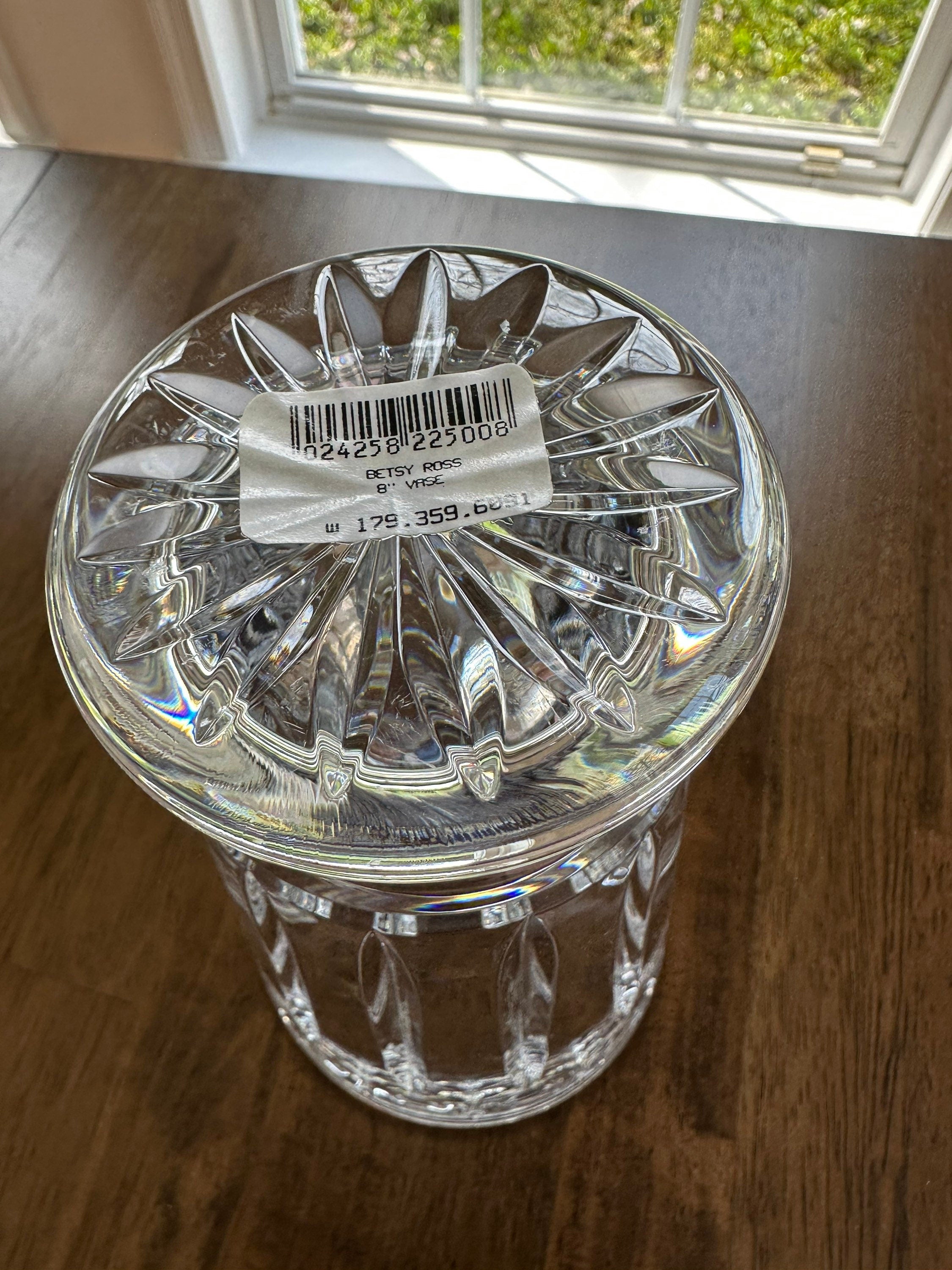 Waterford Crystal Betsy Ross Vase 8” vase