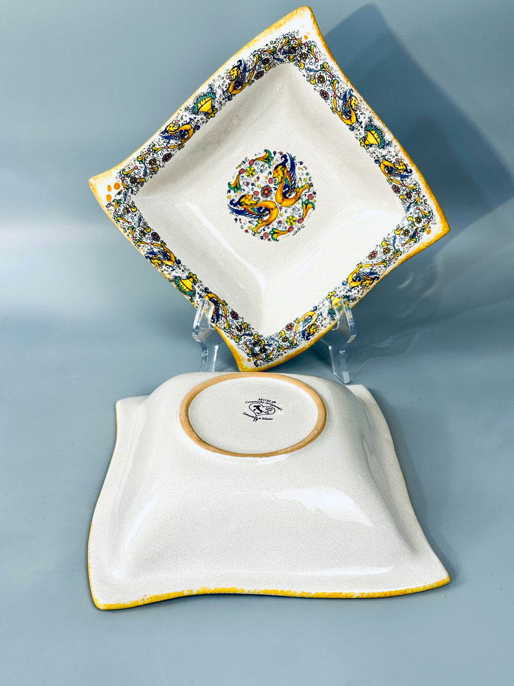 Set of 4 Italian Pottery Serving Bowls