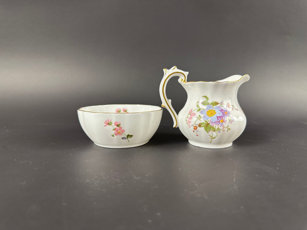 Royal Crown Derby Derby Posies Creamer and Open Sugar Bowl