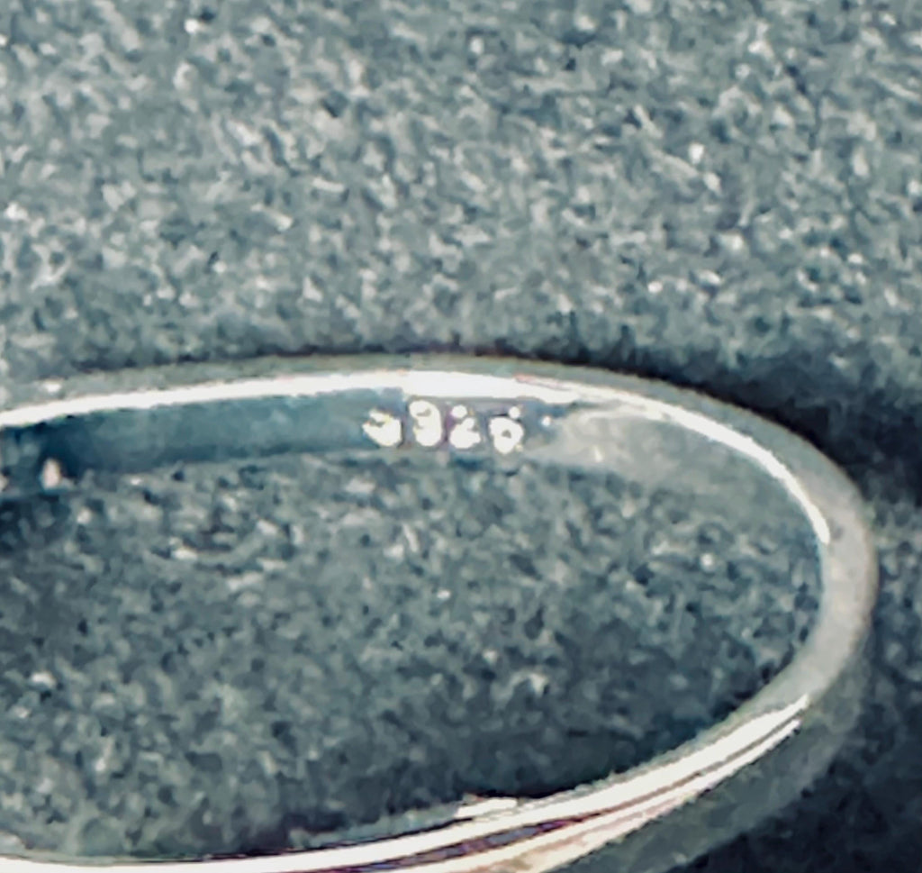 Delicate Crucifix Sterling Silver Ring