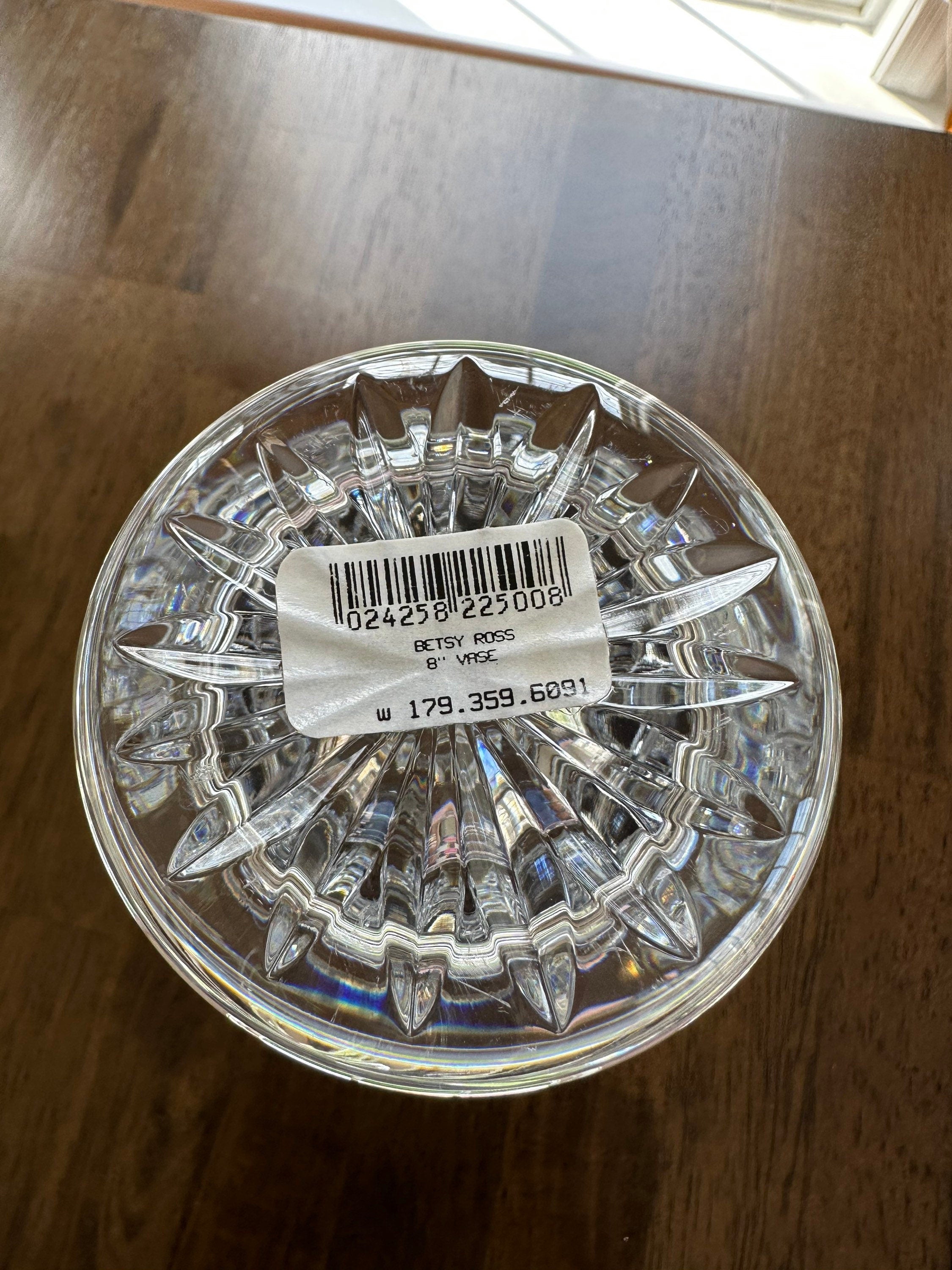 Waterford Crystal Betsy Ross Vase 8” vase