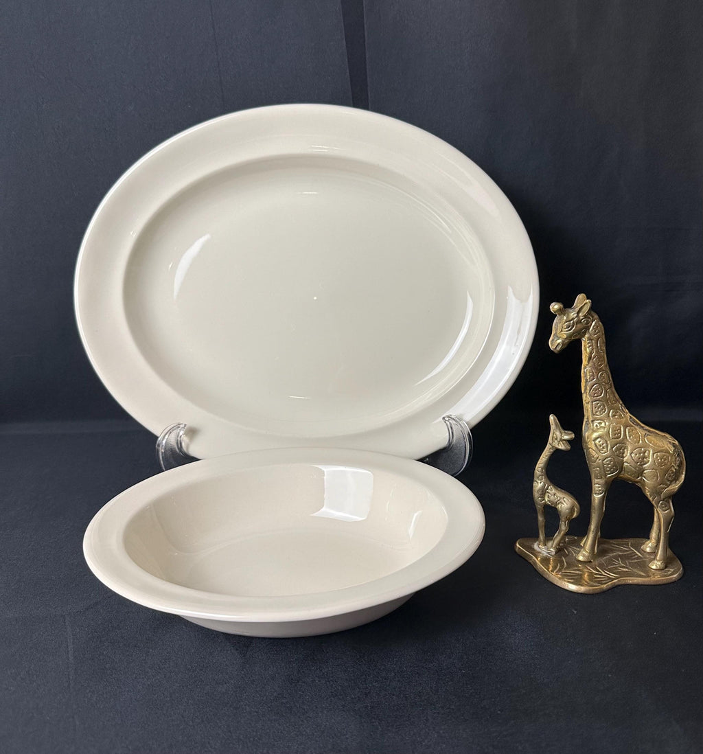 Wedgwood Traditional Plain Platter and Serving Bowl