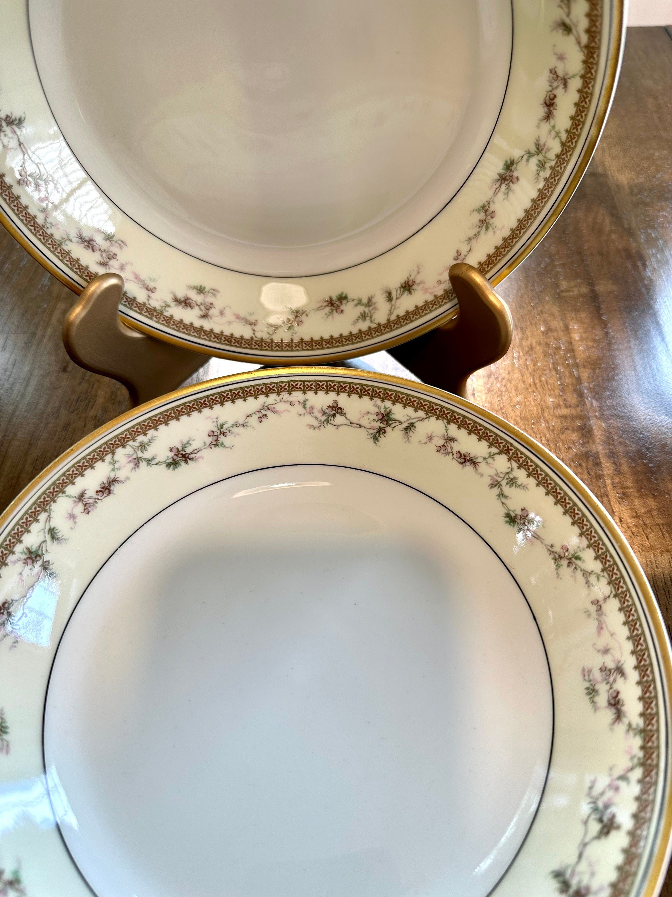 4 Haviland Limoges Yale Soup Bowls