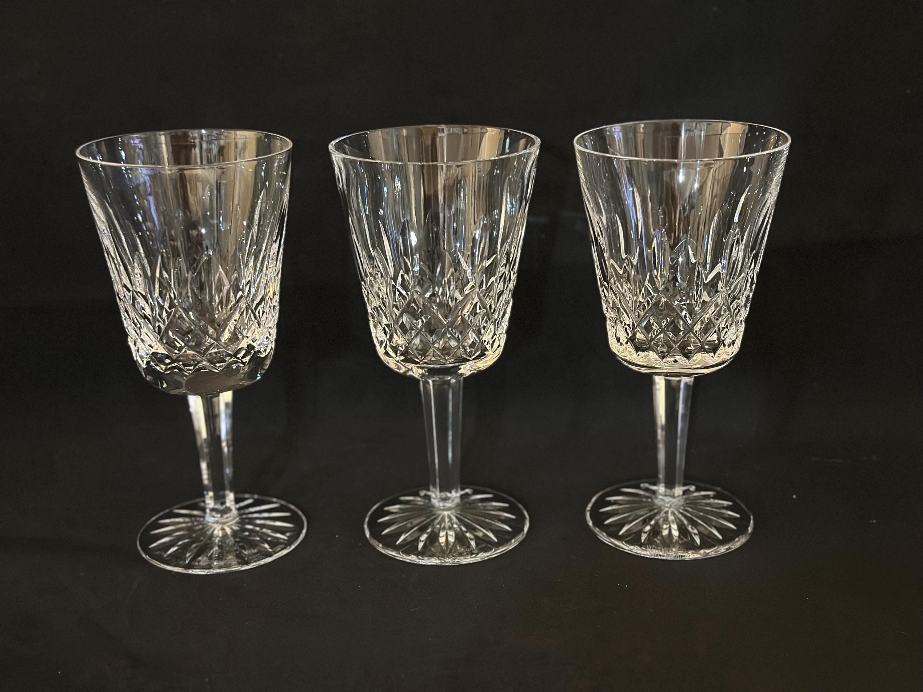 2 Waterford Crystal Lismore Claret Glasses