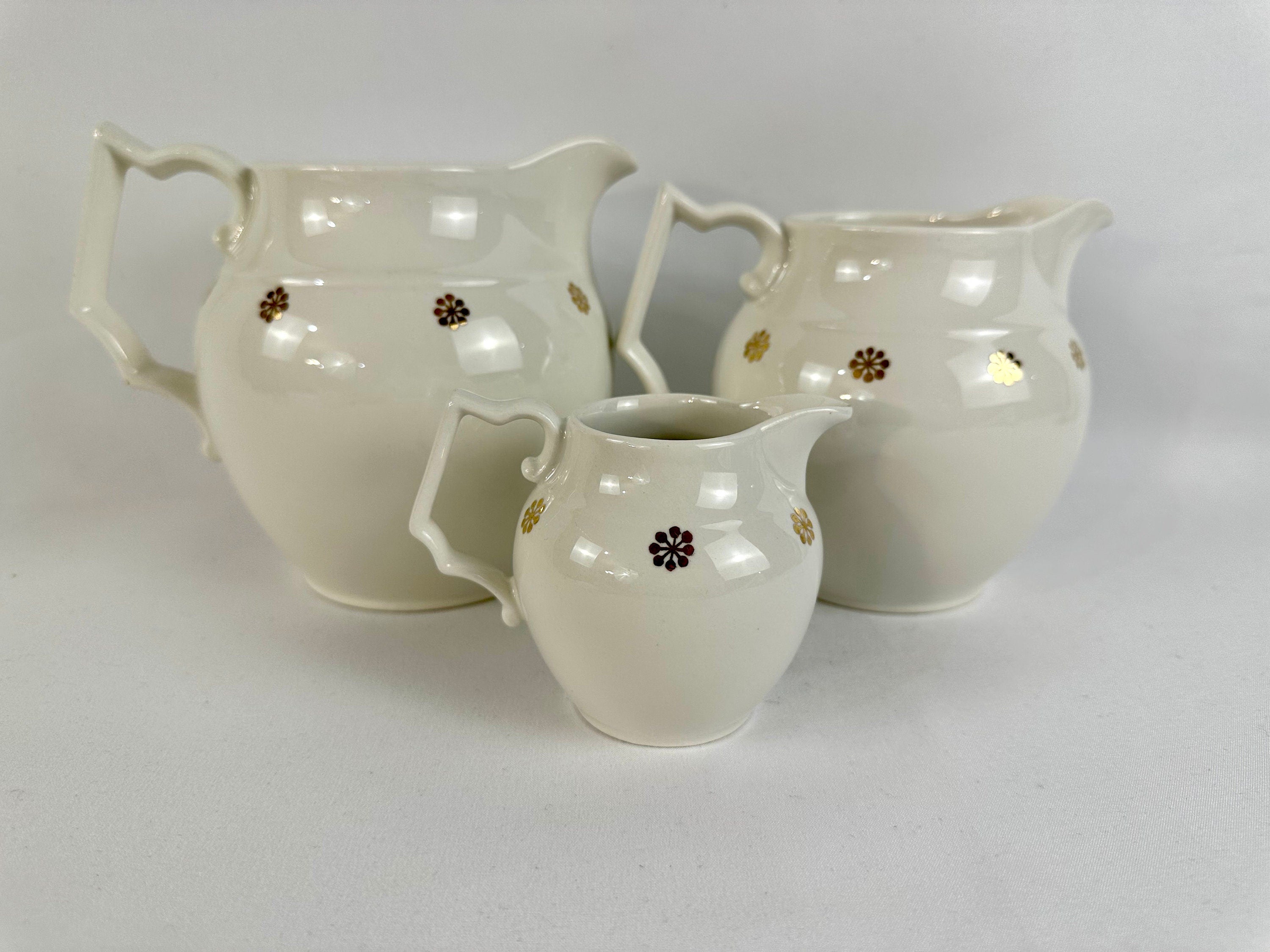 3 Hall Pottery Pitchers