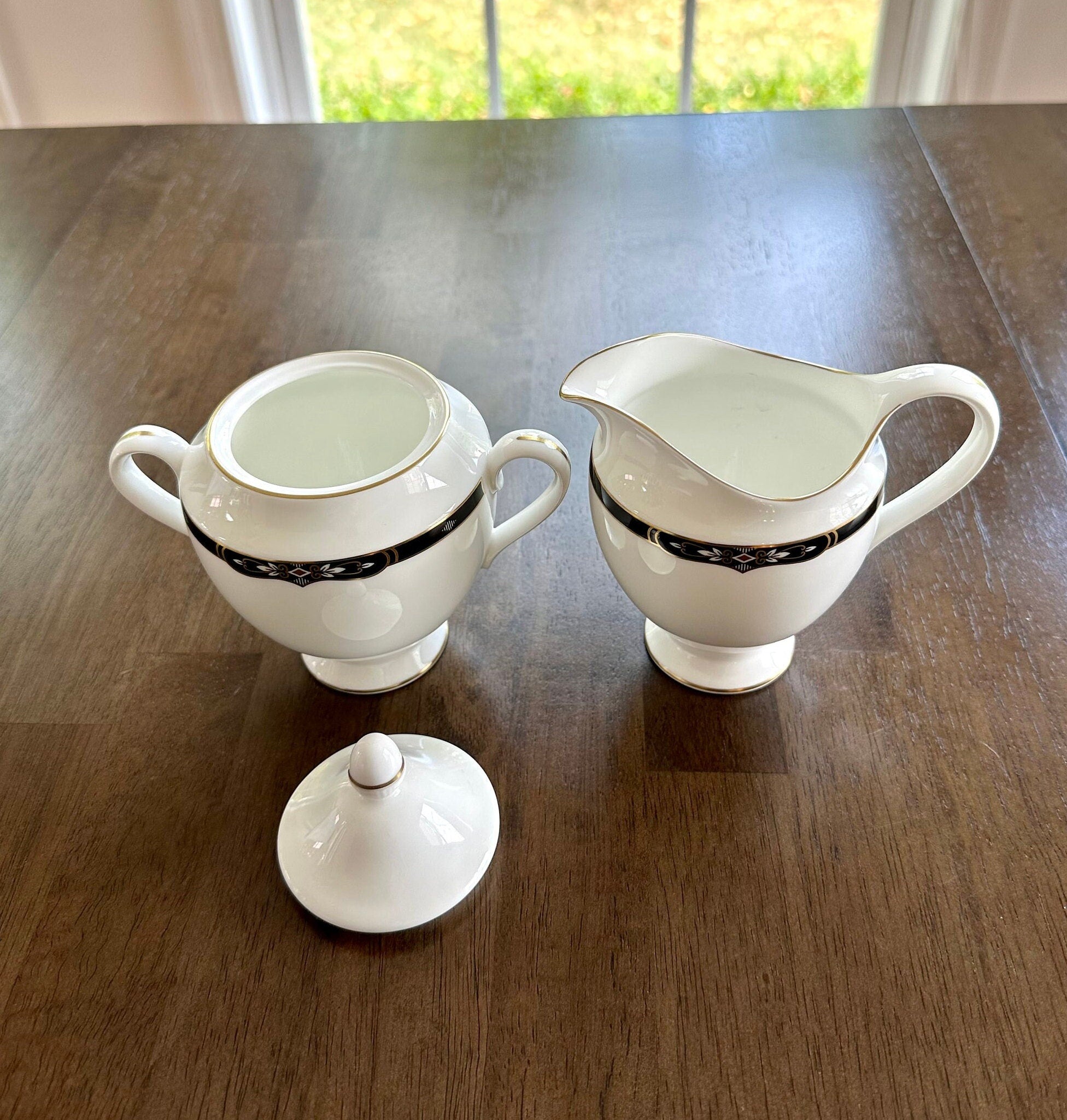 Wedgwood Preston Creamer and Sugar Bowl