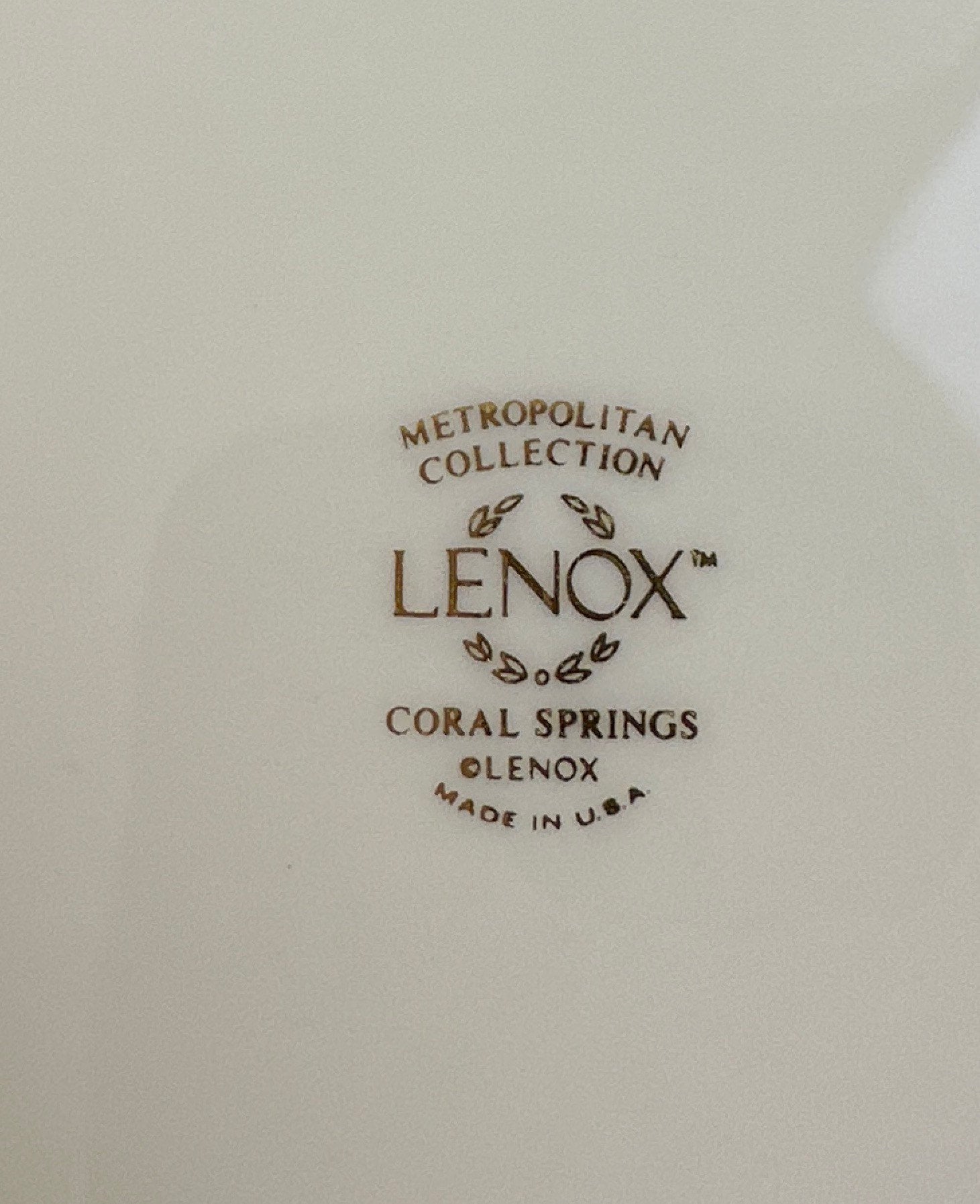 4 Lenox Coral Springs Salad Plates