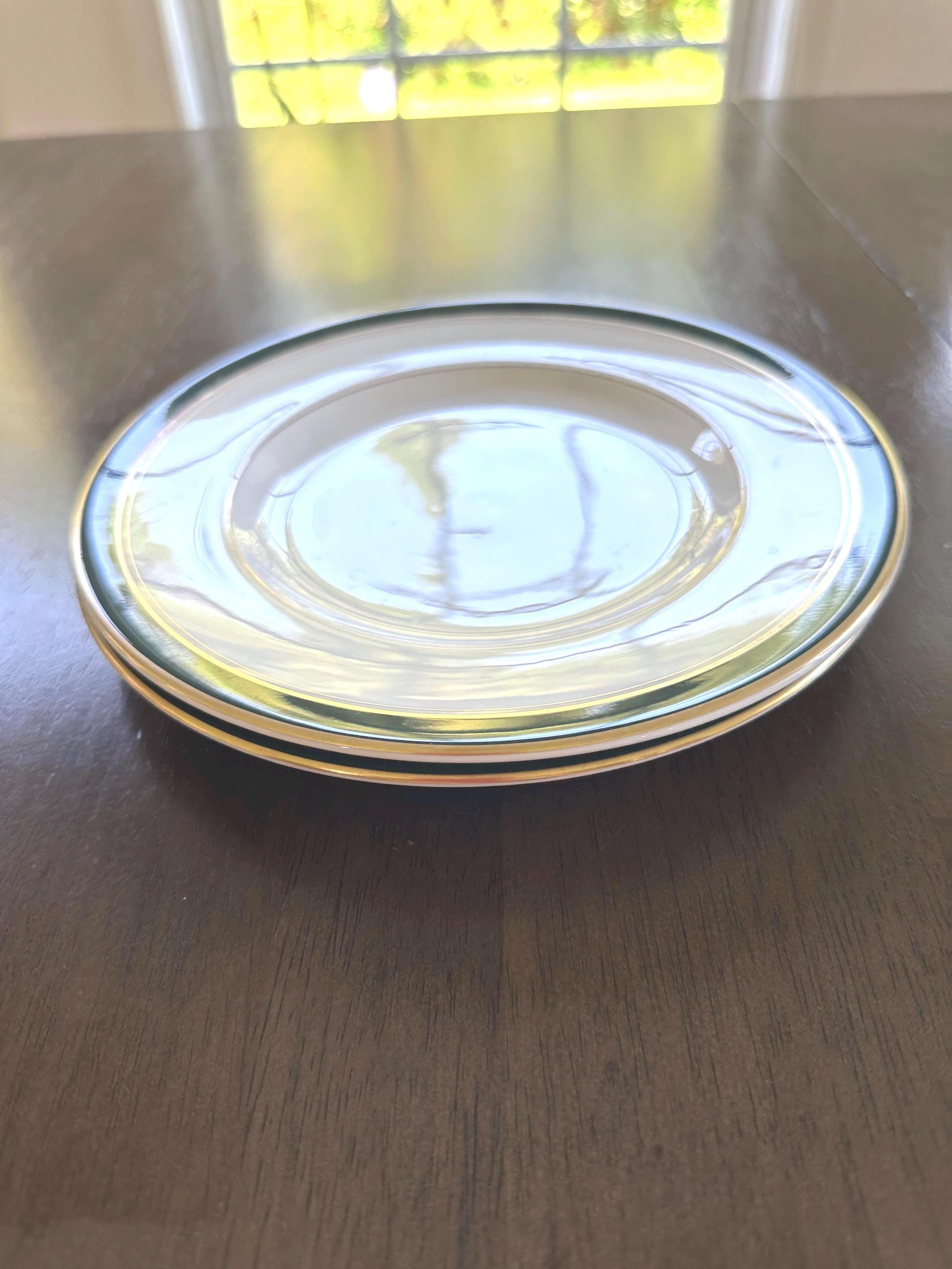 2 Royal Worcester Howard Leather Green Salad Plates