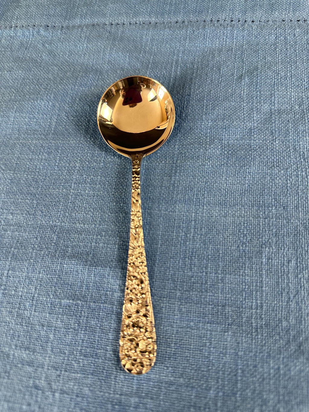 Stieff Rose Sterling Soup Spoon