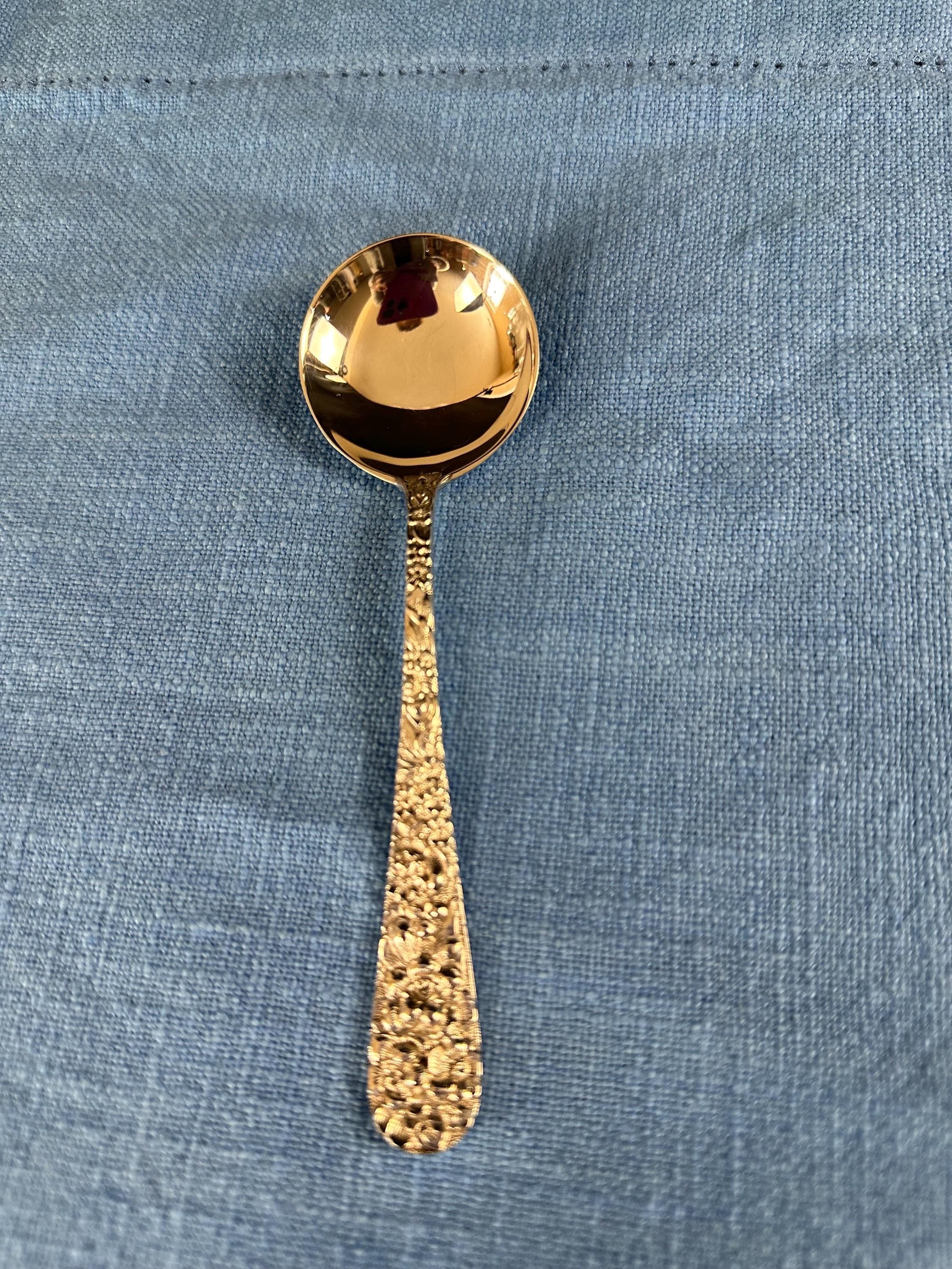 Stieff Rose Sterling Soup Spoon