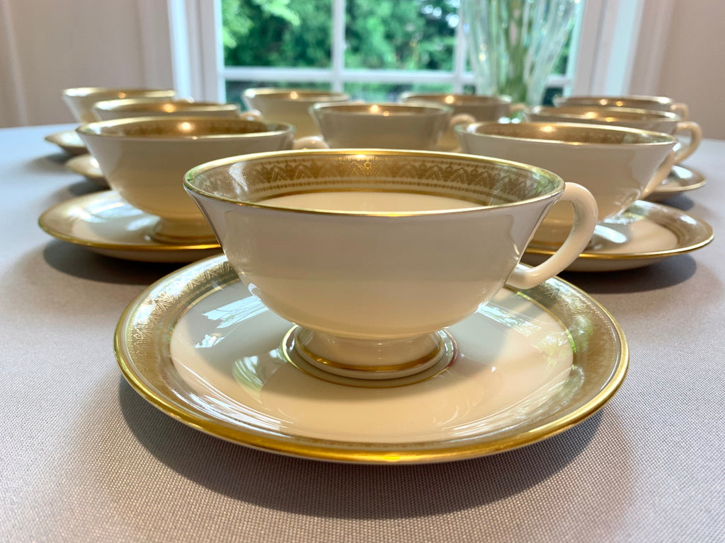 2 Lenox Greenfield Teacups