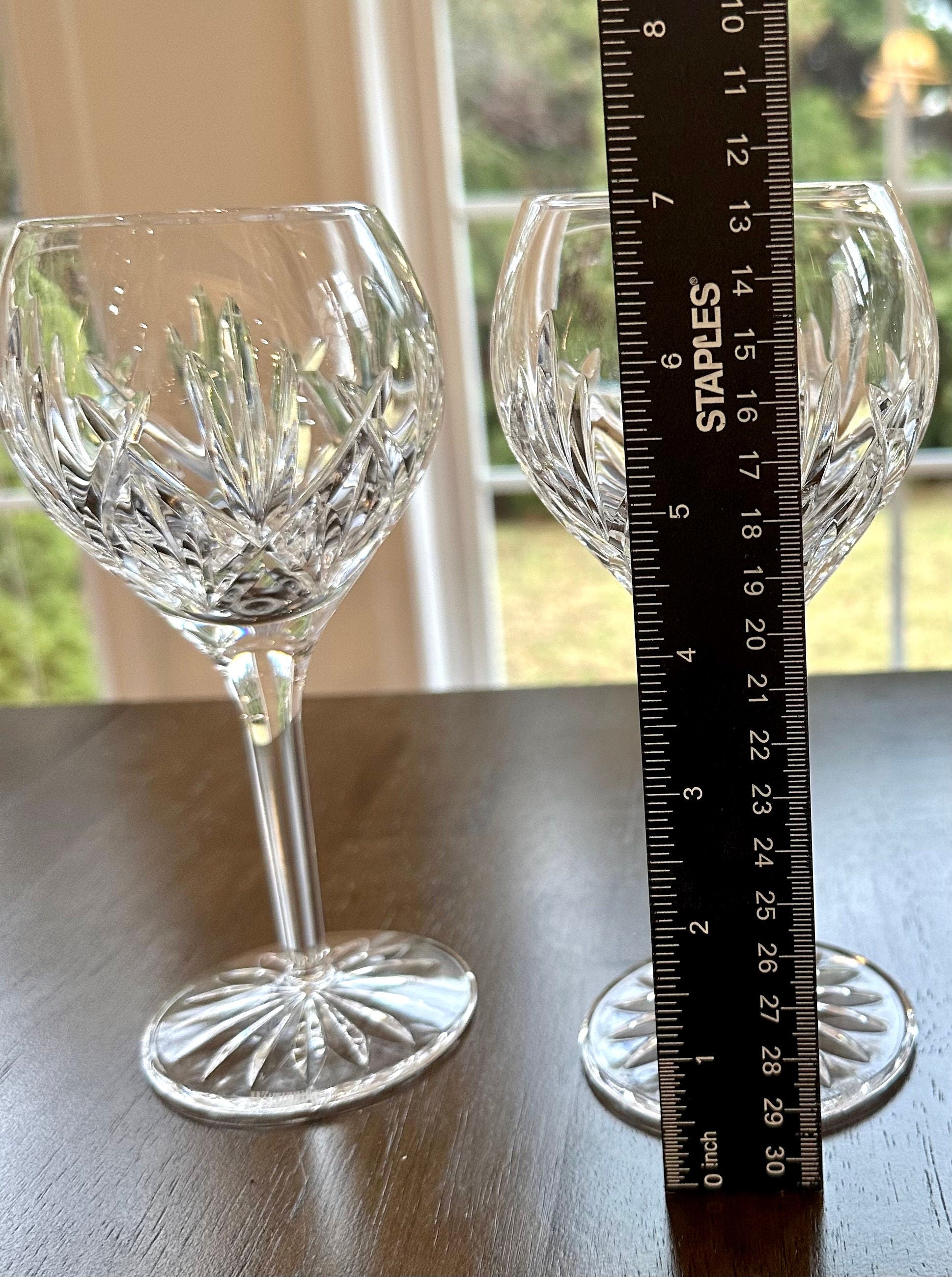 2 Waterford Crystal Eve Wine Glasses