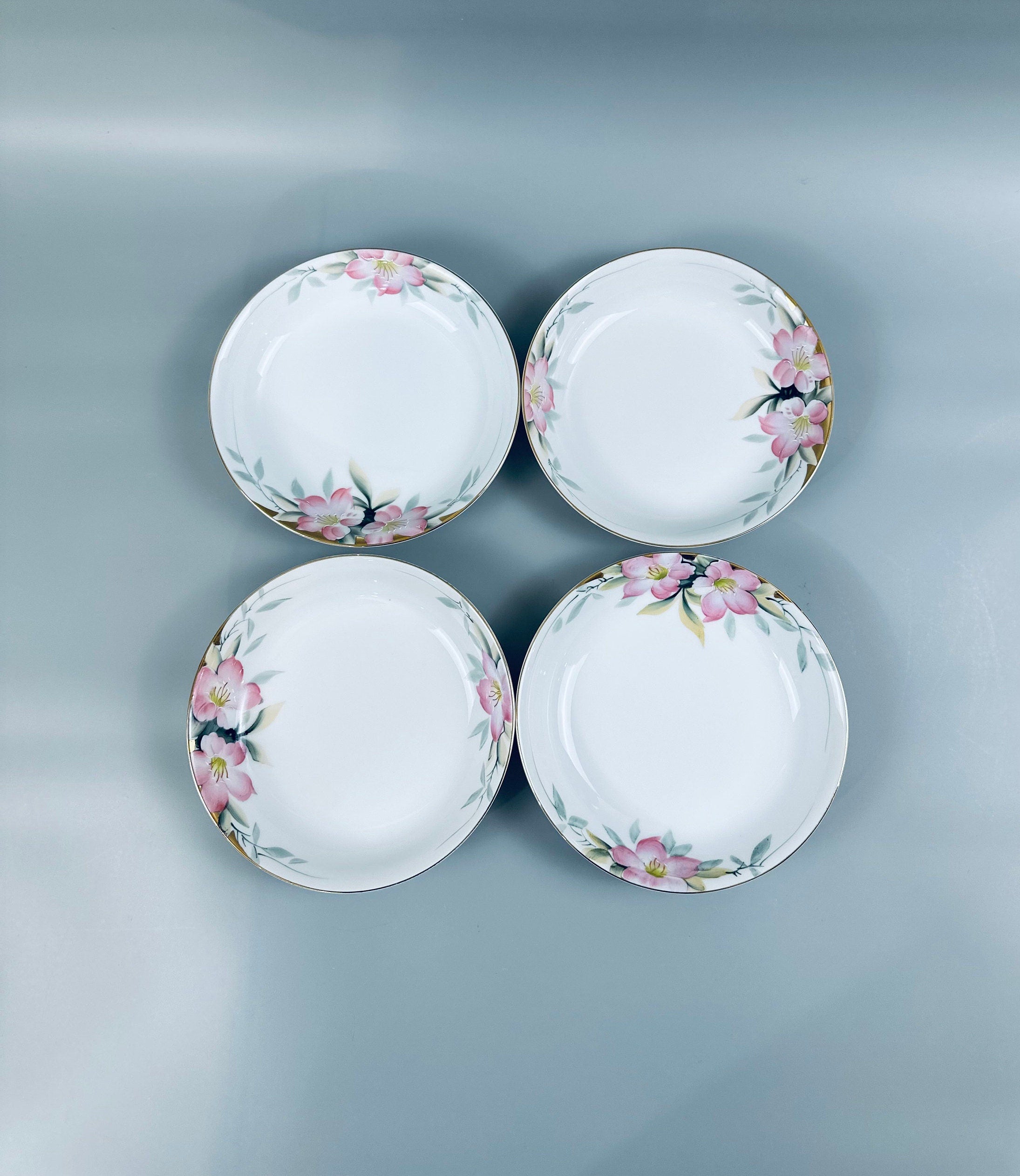 4 Noritake Azalea Soup Bowls