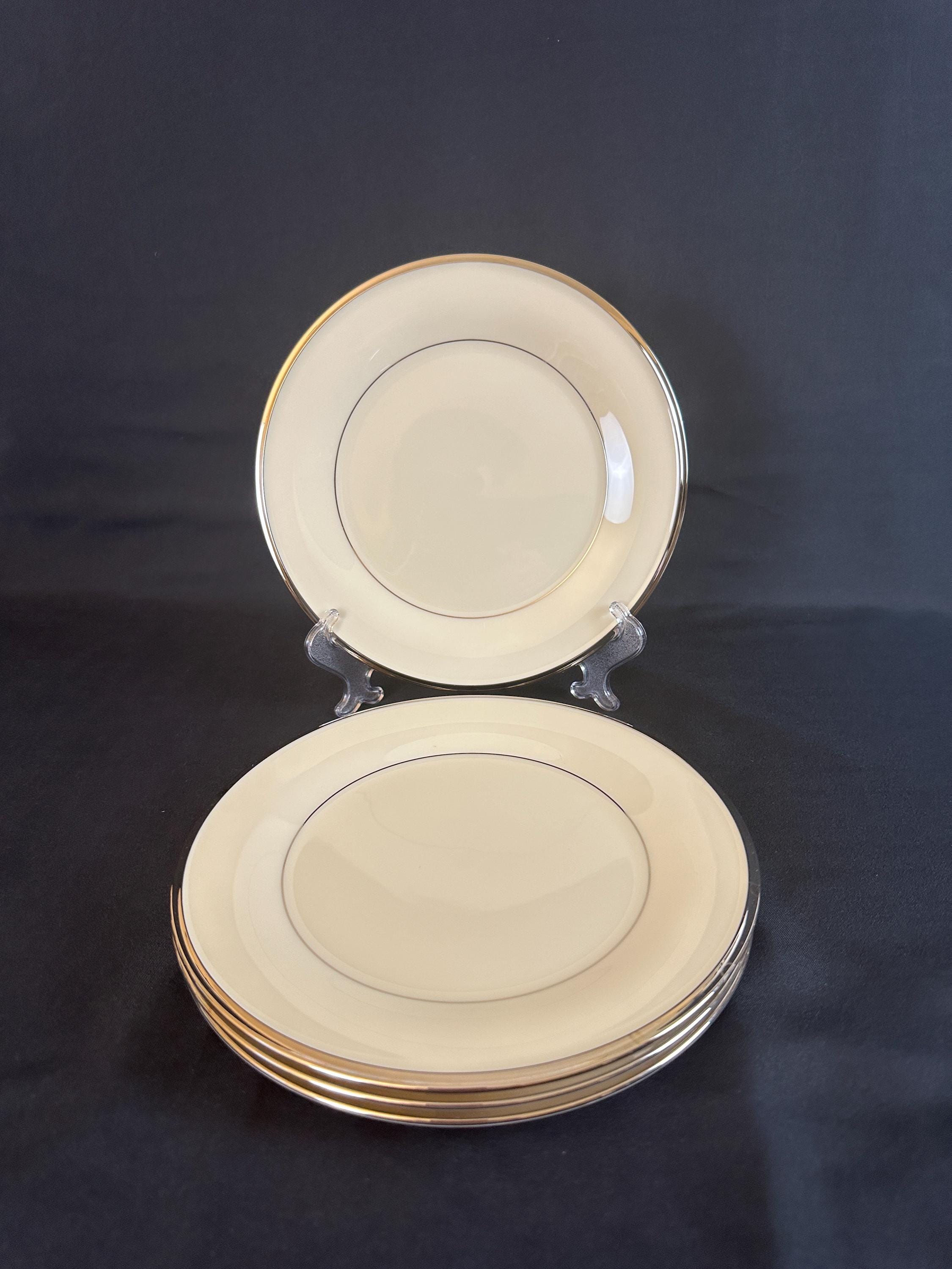 4 Lenox Solitaire Salad Plates