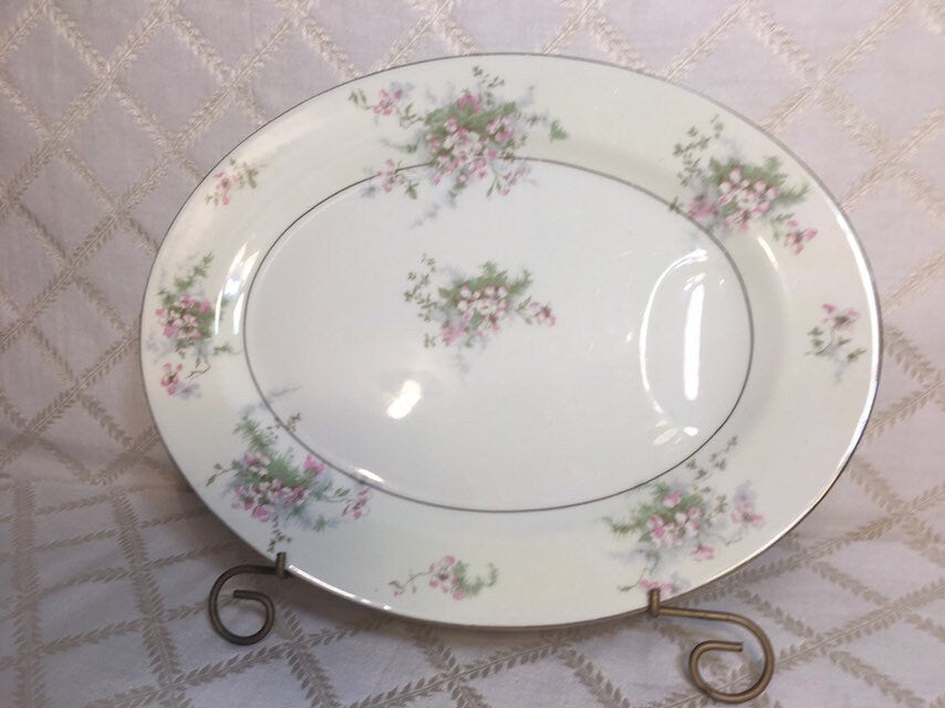 Theodore Haviland 14” platter Apple Blossom