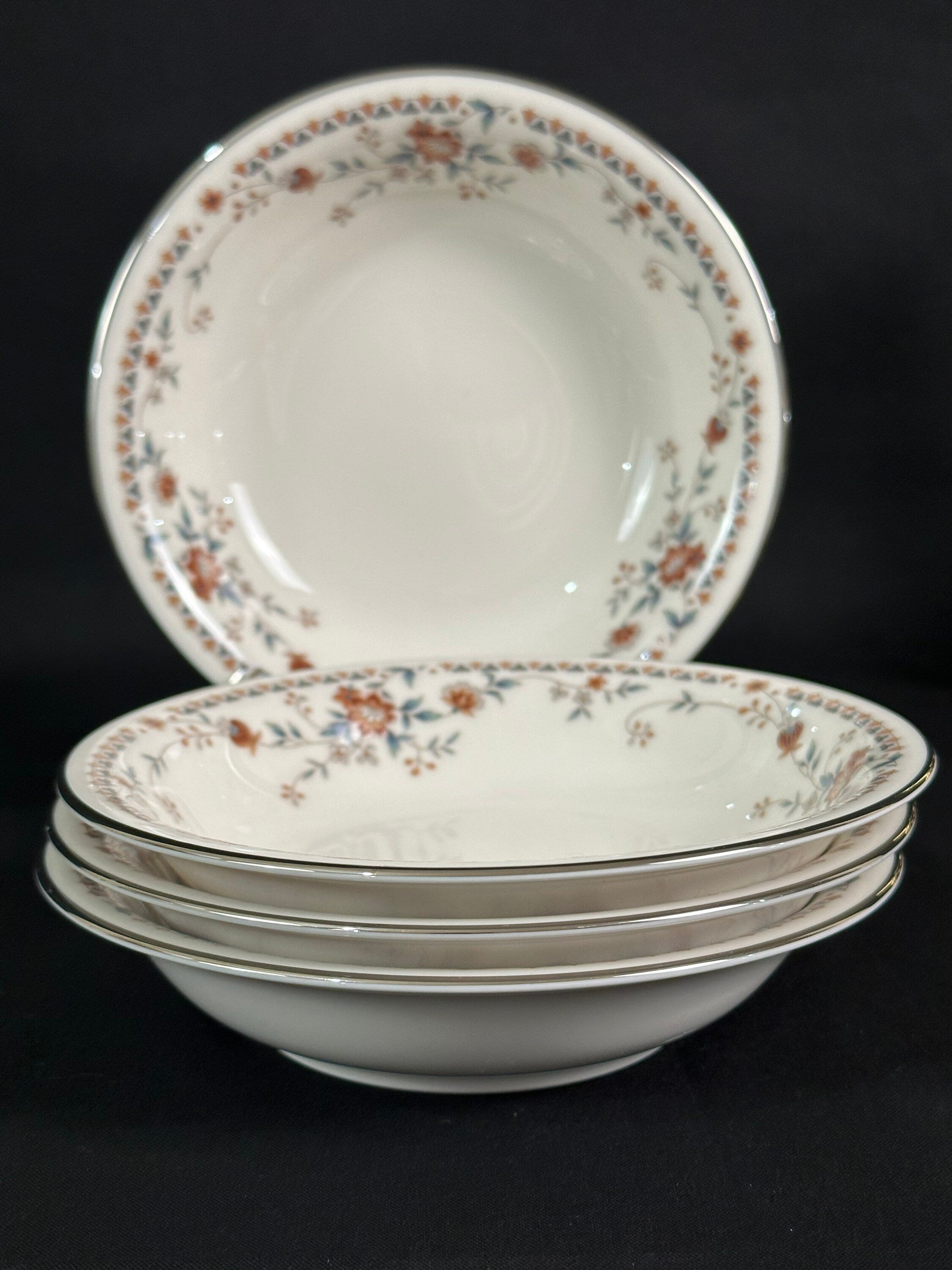 4 Noritake Adagio Fruit Dessert Bowls