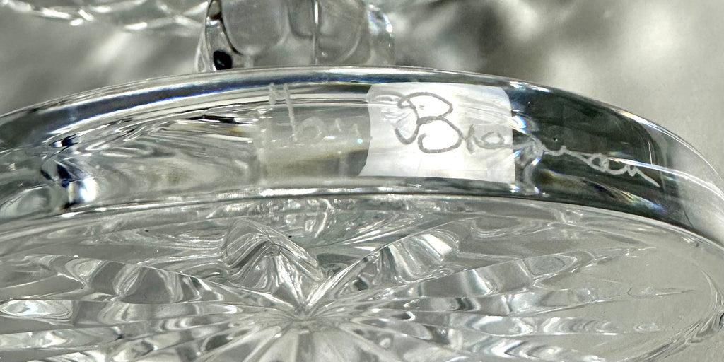 Waterford Irish Treasures Footed Oval Bowl Signed by Master Artist