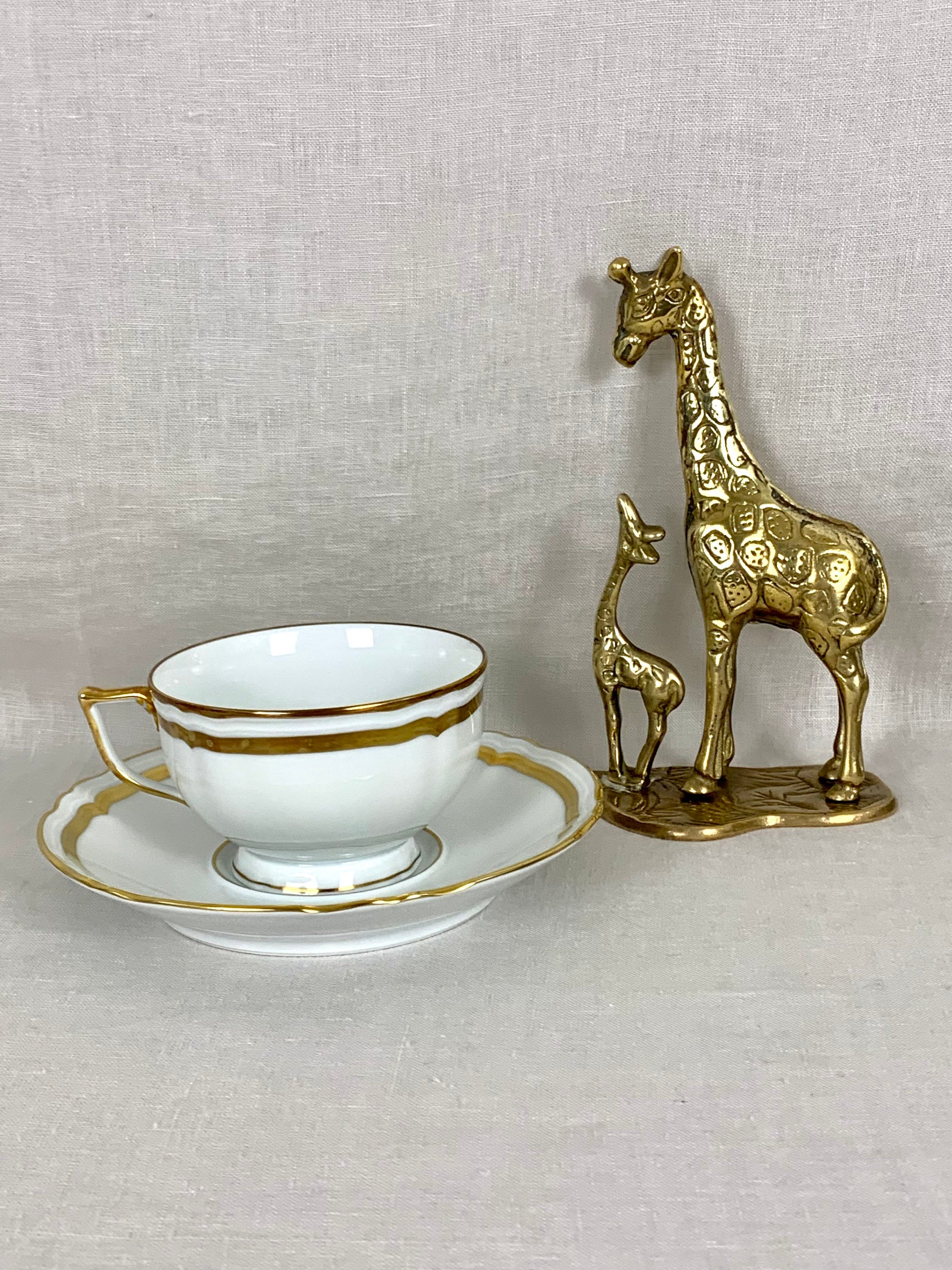 2 Raynaud Marie Antoinette Gold Teacups