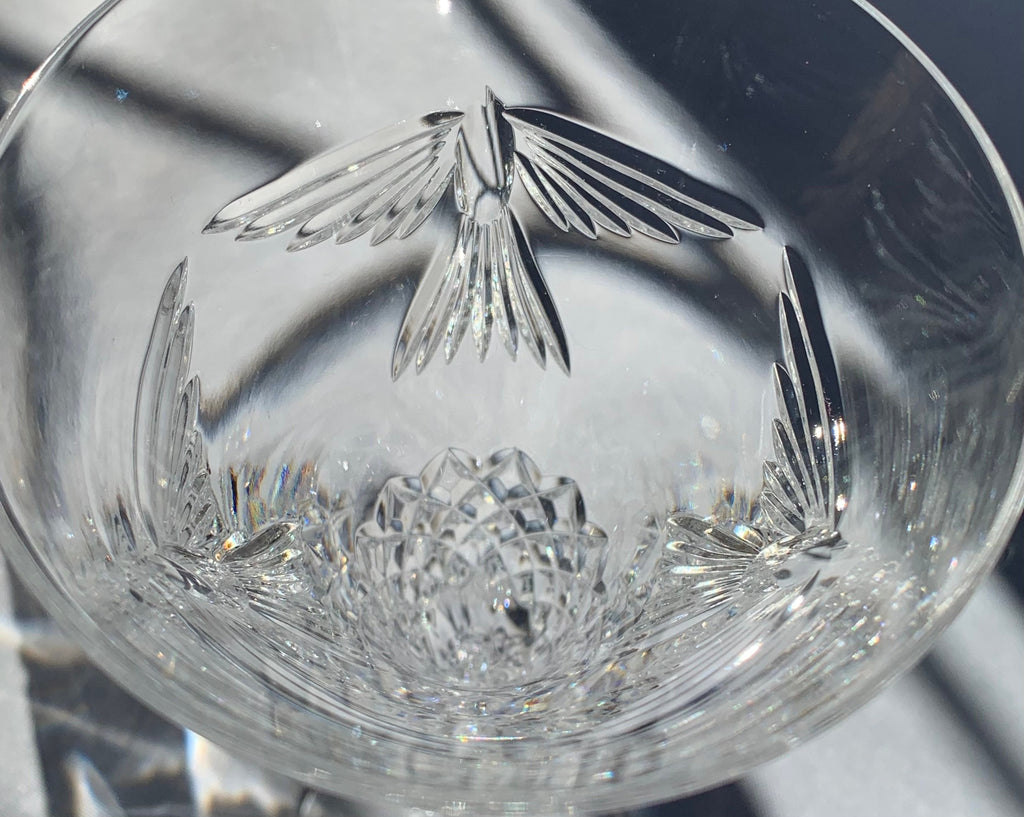2 Waterford Crystal Millenium Champagne Flutes - Peace