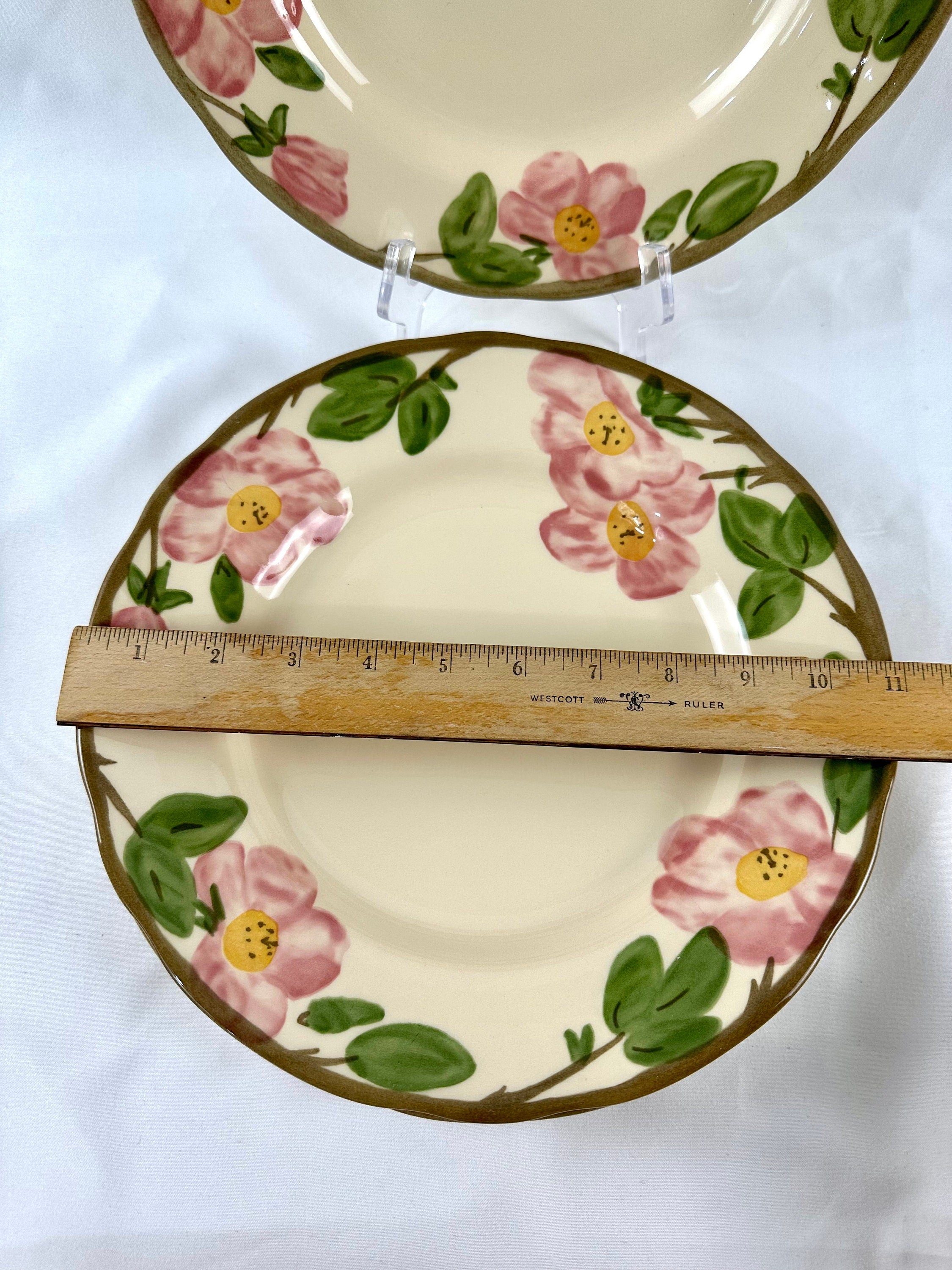 3 Franciscan Desert Rose Large Dinner Plates